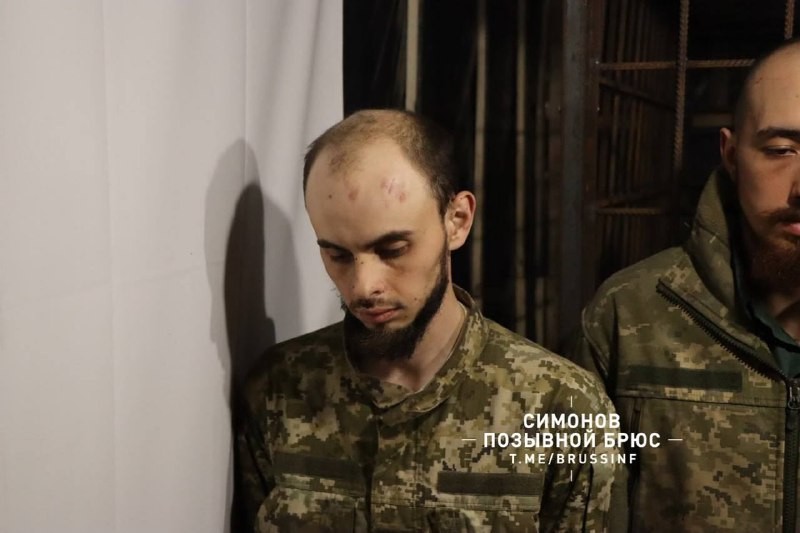 Another batch of prisoners taken by the Sever group during the offensive in Kharkov...